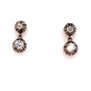 1920' Diamond Drop Earrings