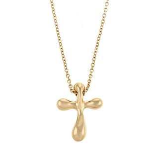 A Tiffany & Co. Elsa Peretti Cross Necklace in 18K