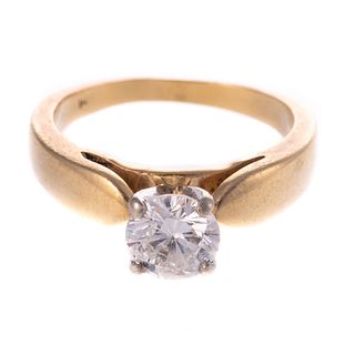 A 0.90 ct Diamond Engagement Ring in 14K
