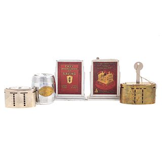 Five Assorted Small Coin Banks