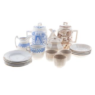 Assorted Staffordshire Child's Teaware