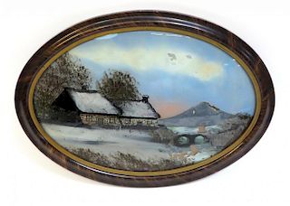Austrian Reverse Glass Painting