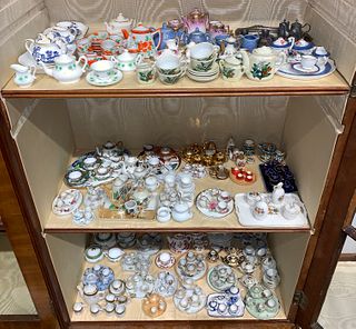 Enormous Grouping of Miniature Porcelain Tea Sets
