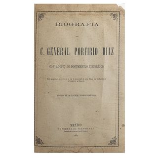 Paz, Ireneo. Datos Biográficos del General de División, C. Porfirio Díaz. Con Acopio de Documentos Históricos. México: 1884.