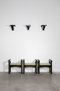 Giacomo Cometti - Three stools and Three shelves