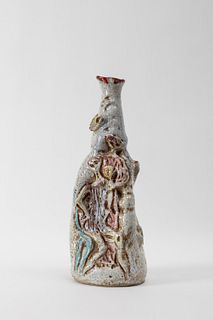 Marcello Fantoni - Ceramic sculpture bottle