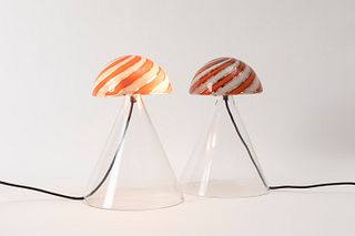 Mazzega, Murano - Two table lamps