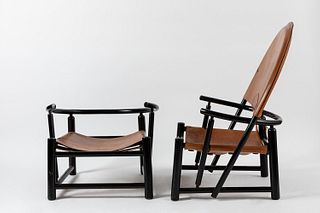Piero Palange e Werther Toffoloni - Pair of Hoop armchairs