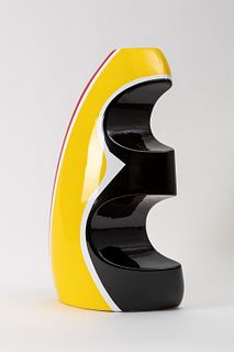 George Sowden - Yellow model ceramic vase