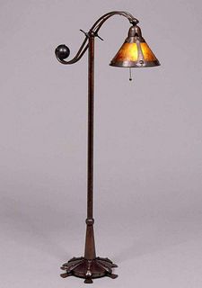 Contemporary Steve Helberg Hammered Copper Floor Lamp