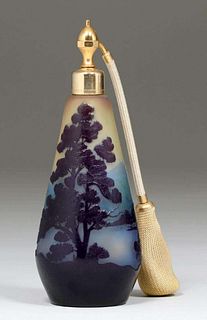 Galle Glass Perfume Bottle c1920s