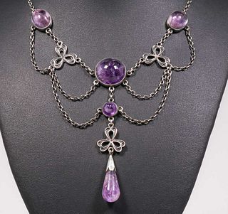 Mary Batchelder - Boston Amethyst & Silver Necklace
