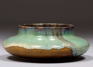 Fulper Pottery Squat Fruit Bowl c1920