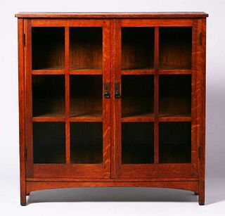 L&JG Stickley Two-Door Bookcase c1907-1912