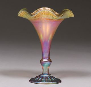 Quezal Art Glass Vase c1910