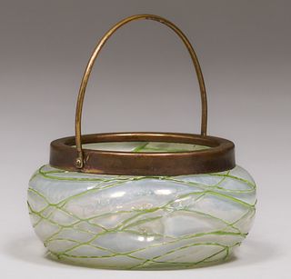 Loetz Art Glass Basket c1910