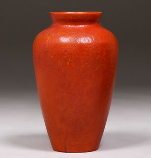 Catalina Island Uranium Orange Vase c1920s