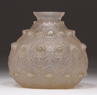 Lalique Glass Vase c1920s