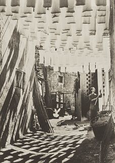 George Rodger (1908-1995)  - Wool Suq in Tunis, 1958
