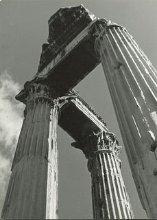 Bruno Stefani (1901-1976)  - Untitled (Greek temple), years 1950