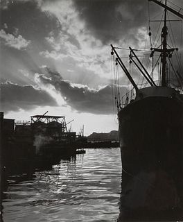 Kurt Blum (1922-2005)  - Porto di Genova, years 1950