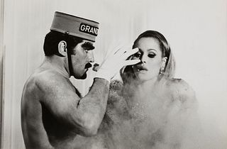 Tazio Secchiaroli (1925-1998)  - Ursula Andess and Lando Buzzanca in "La Decima Vittima", 1965