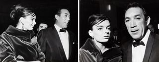 Anonimo - Antony Quinn and Barbara Steel, Mostra internazionale d'arte cinematografica di Venezia, 1959