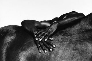 Laurent Elie Badessi (1964)  - Hands and horse, Camargue, France, 1994