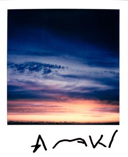 Nobuyoshi Araki (1940)  - Dark blue and orange sky, years 2000
