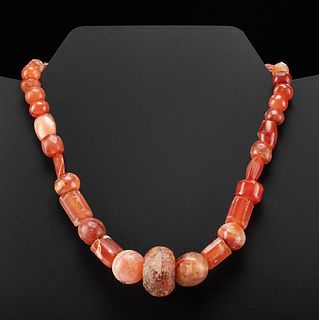 Wearable Roman Carnelian Bead Necklace
