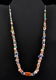 Phoenician Glass, Carnelian, Shell, &  Faience Necklace