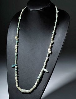 Ancient Persian Faience Beaded Necklace