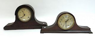 Two American Tambour Style Clocks