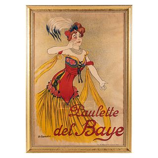 Adrien Barrere. "Paulette del Baye," lithograph