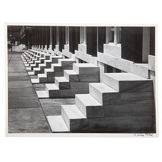 A. Aubrey Bodine. Baltimore Row House Steps, photo