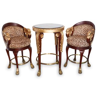 French Empire Style High Top Table Set