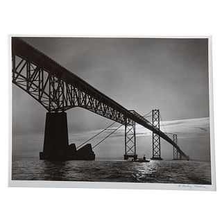 A. Aubrey Bodine. "Bay Bridge, Sunrise," photo