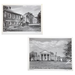 A. Aubrey Bodine. "Whitehall," two photographs