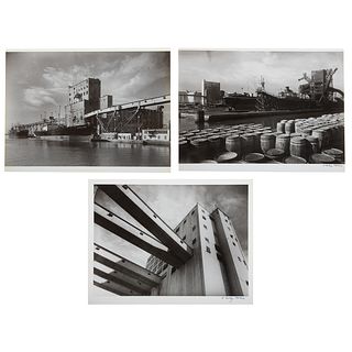 A. Aubrey Bodine. "Port Covington," three photos