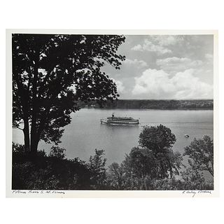 A. Aubrey Bodine. "Potomac River, S. Mt. Vernon"