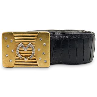 18k Yellow Gold Belt & Diamond Belt