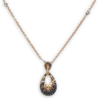 18K Rose Gold & Diamond Necklace