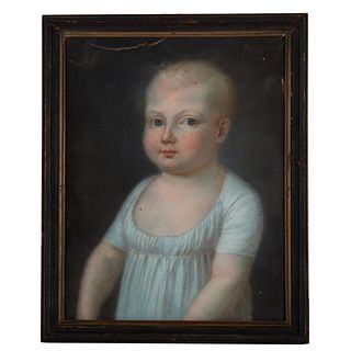 American School, 19th c. Portrait of a Child