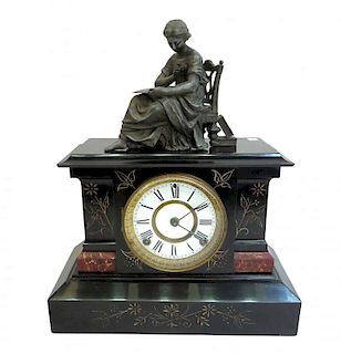 American 19th C. Mantel Clock