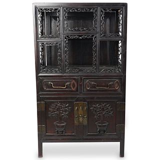 Antique Chinese Curio Cabinet