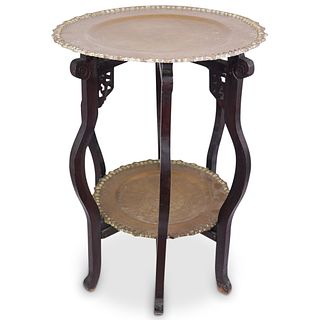 Antique Oriental Charger Table
