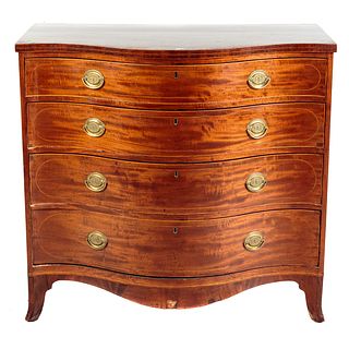 Federal Mahogany Serpentine-Front Chest