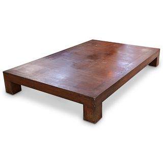 Large Low Wood Coffee Table