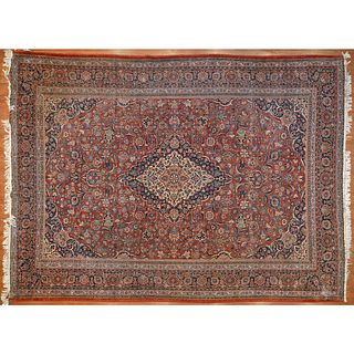 Semi-Antique Keshan Carpet, Persia, 10.5 x 14