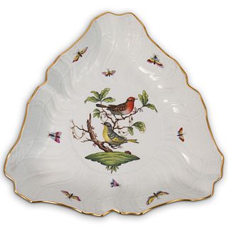 Herend Porcelain "Rothschild" Triangle Dish